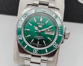 Orologio da polso automatico Seiko 5 Sport Vintage Verde -