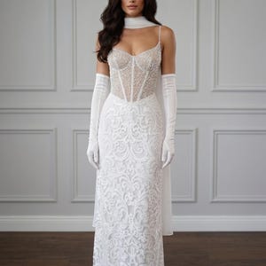 Slim Fit Bridal Gown - Etsy