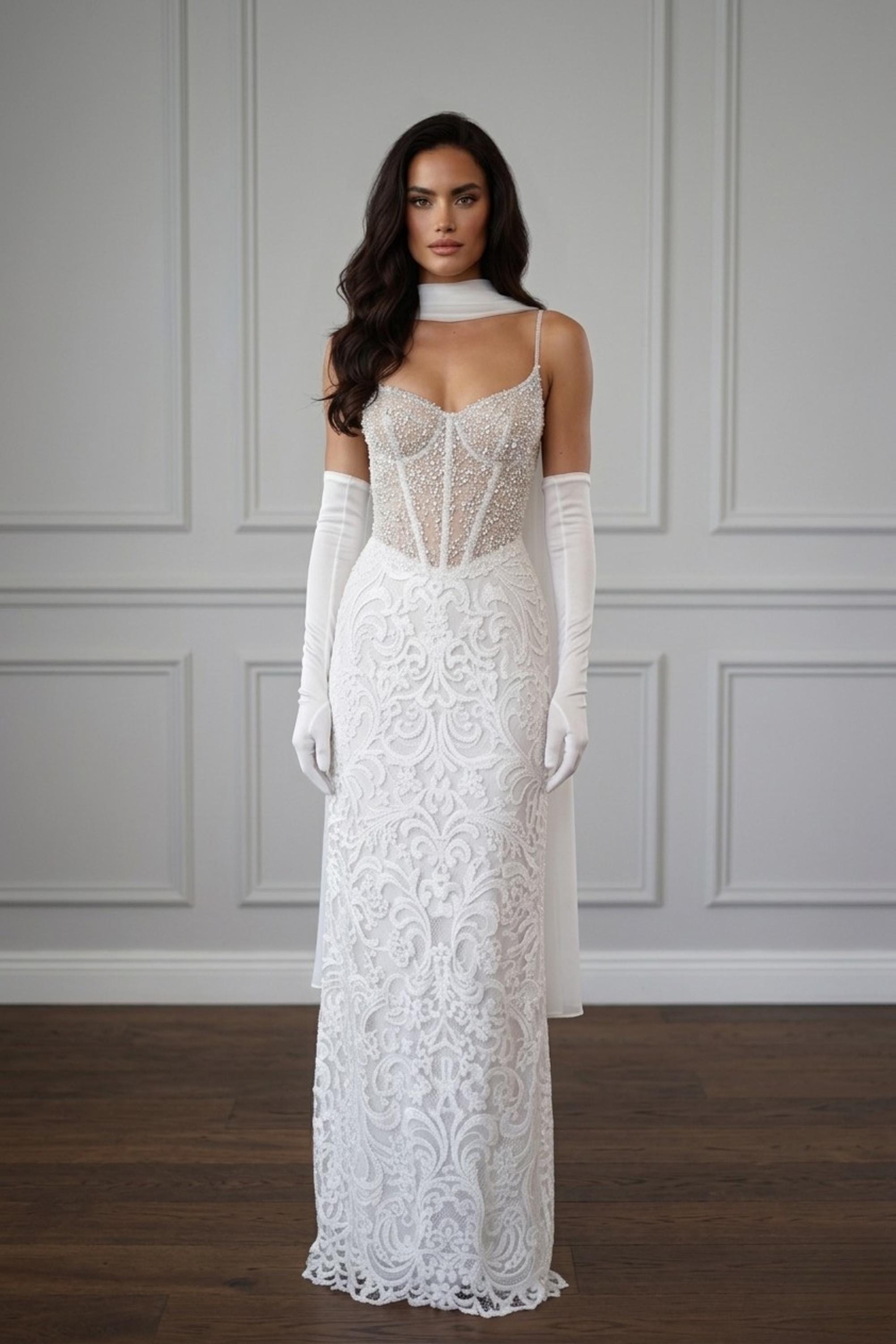 Slim Fit Bridal Gown - Etsy