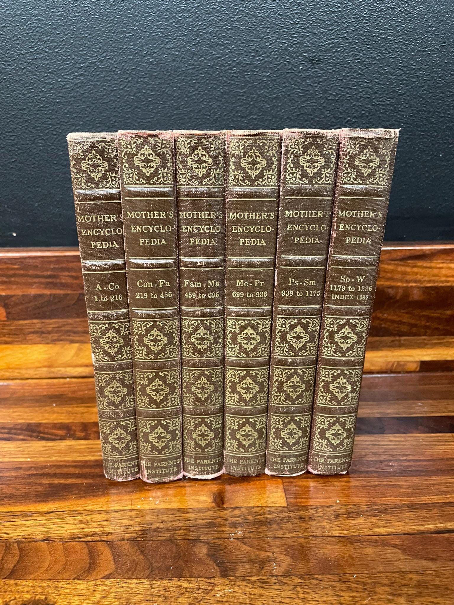 Vintage Encyclopedia Set - Etsy
