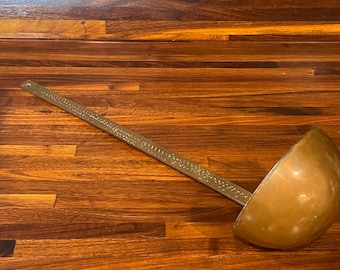 Antique Hand Hammered Copper Ladle