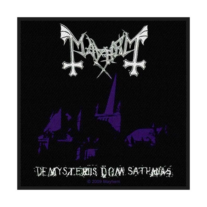 Mayhem Lettering Mayhem - De Mysteriis Dom Sathanas - Patch - Etsy