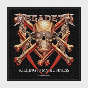 Megadeth - Matar es mi negocio - Parche