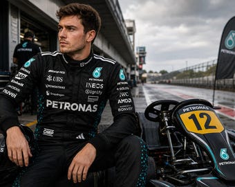 Traje de competición personalizado: Indumentaria de piloto inspirada en la Fórmula 1, Cordura 600D, equipamiento para días de pista.