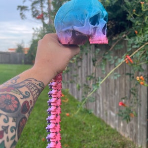 Articulated Skull Spine Fidget Toy: 3D Printed Sensory Prop