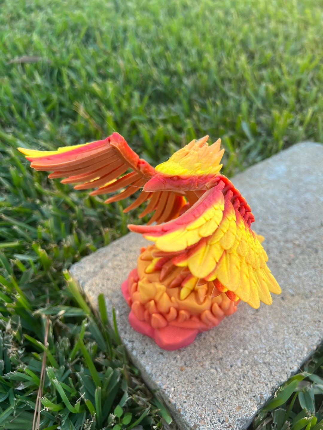 Flexi Phoenix Fidget made to Order Articulated Phoenix Toy Etsy
