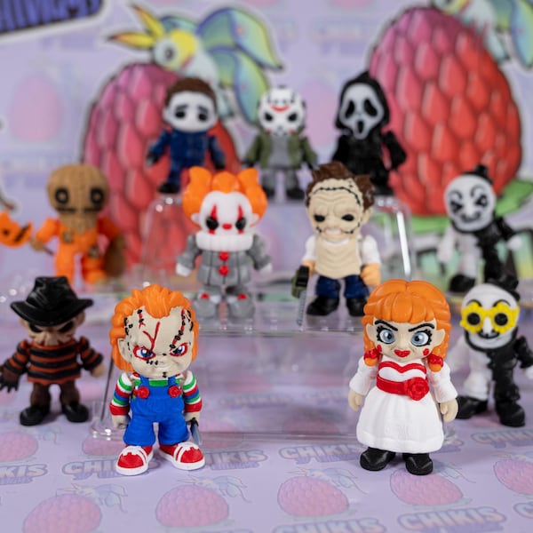 Mini Horror Movie Flexi Keychains - Freddy, Jason, Michael, Pennywise & More