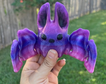 Articulated Bat Fidget Toy – Made to Order  3D Printed Sensory Halloween Decor