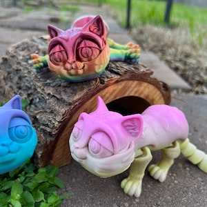 Articulated Kitten Fidget Toy: Flexi Kitty with Moving Tail
