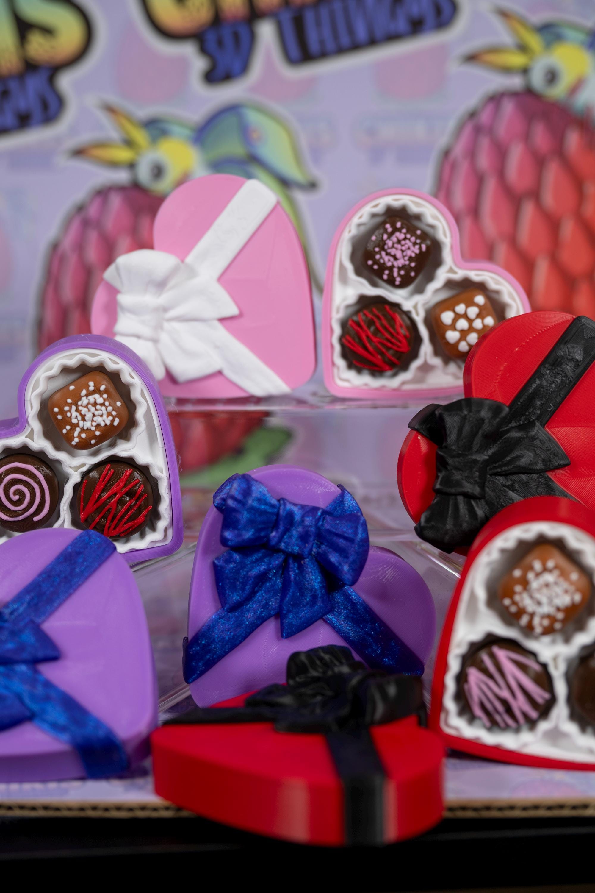 Heart Chocolate Box Clicker Fidget – 3D Printed Desk Toy - Etsy