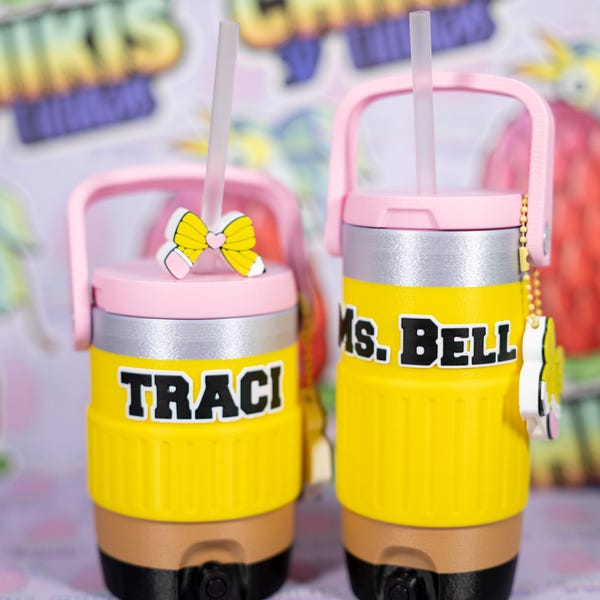 Teacher Gift Can Holder | Mini Cooler Style Cup | Personalized Teacher Appreciation Gift 12oz