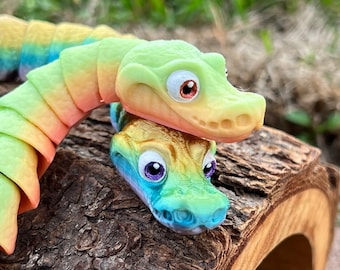Baby Snake Fidget - Articulated Ball Python Toy, Made to Order