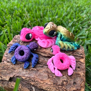 Donurtle donut turtle fidget (made to order) cute donut turtle