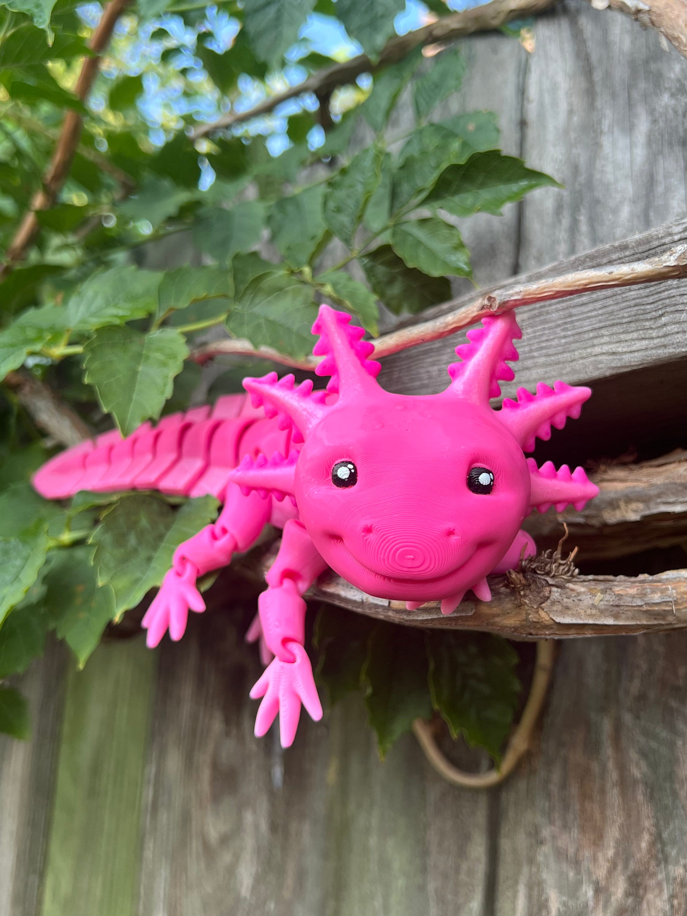 Axolotl Articulated Fidget made to Order Sensory Axolotl Matmire Makes  Axolotl Toy 