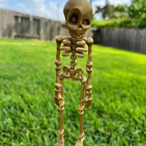 Skeleton Keychain (made to order) Flexible articulated Skeleton fidget