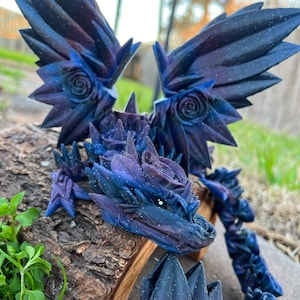 Rosewing Dragon (made to order) Articulated Flying Rose Dragon fidget