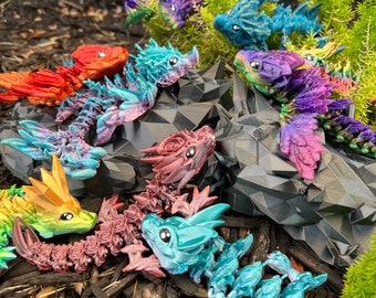 Baby Dragon Fidget - Articulated Fantasy Toy, Made to Order