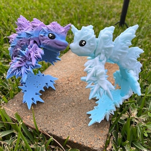 Frostphin Articulated Snowflake Dolphin: 3D Printed Fidget Toy