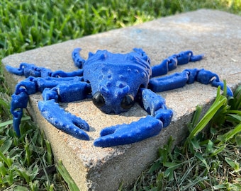 Spider Crab Fidget - Articulated Sensory Crab Toy - Desk Decor - Made to Order in Custom Colors
