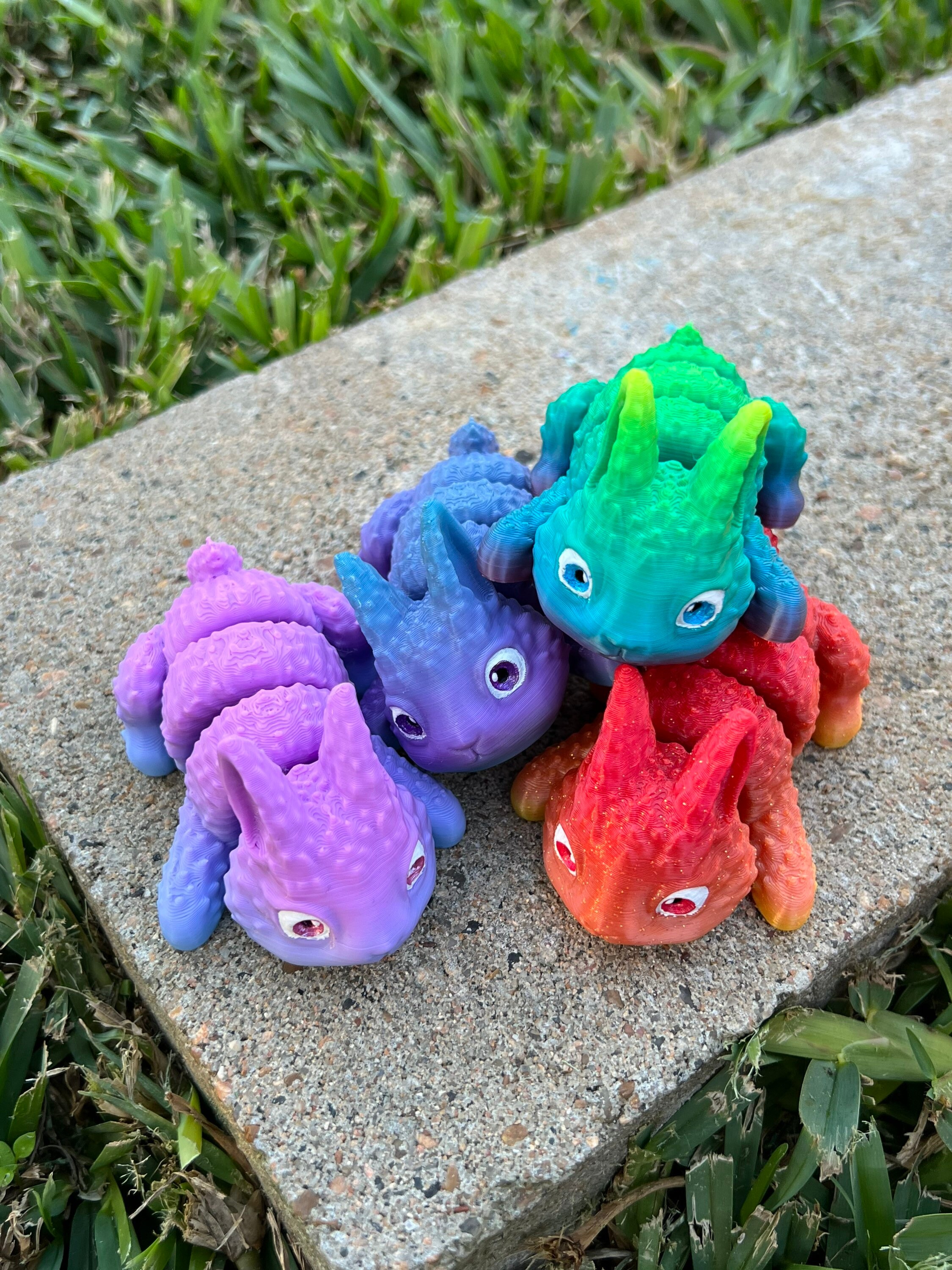 Sticky Rabbit Fidget Toy Articulated Bunny Fidget Toy – Made to Order 3D Printed Sensory Rabbit ...