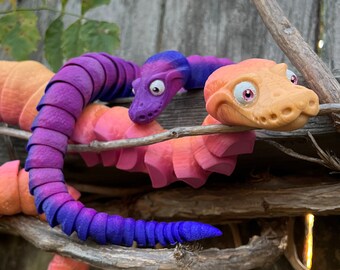 Ball Python Fidget - Articulated Snake Toy, Made to Order