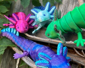 Axolotl articulated fidget (made to order) sensory Axolotl