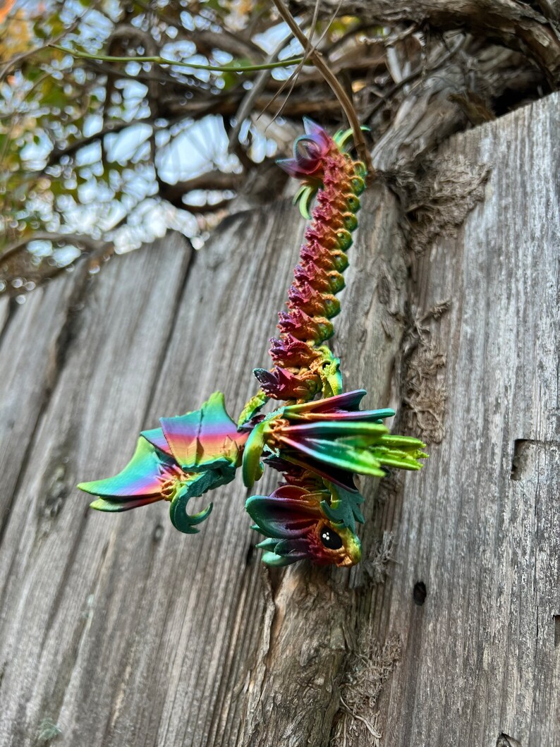 Nightwing Baby Dragon - Articulated Bat Dragon Fidget Toy With Hanging ...