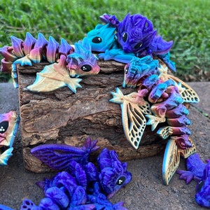 Articulated Wyvern Dragon Fidget Toy – Baby Dragon Figure, Made to Order