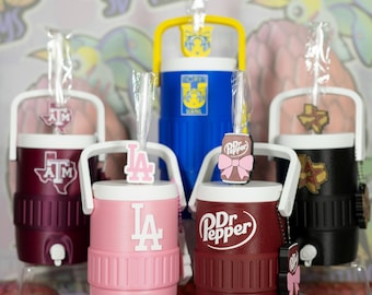 Custom Logo Can Holder | Personalized 3D Printed Cooler Sleeve with Straw Topper