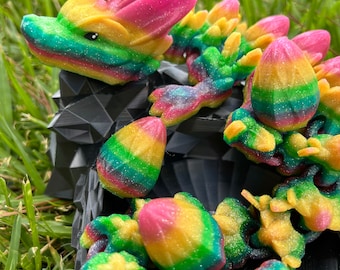 Made to Order Articulated Easter Egg Dragon Fidget Toy – Spring Decor, Fantasy Gift