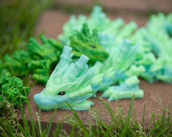 Bamboo Dragon Fidget - Articulated Nature-Inspired Toy, Made to Order