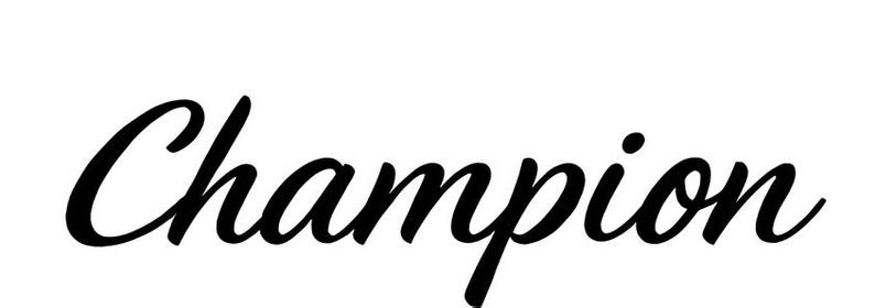 Champion SVG Text Bundle – 24 Unique Typography Styles, Bold Black ...