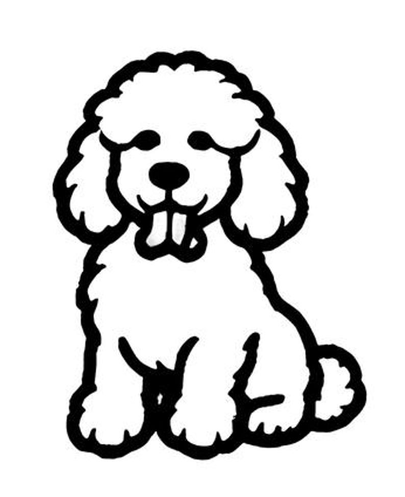 Poodle SVG Icon Set – 25 Distinct Black Outline Canine Illustrations ...