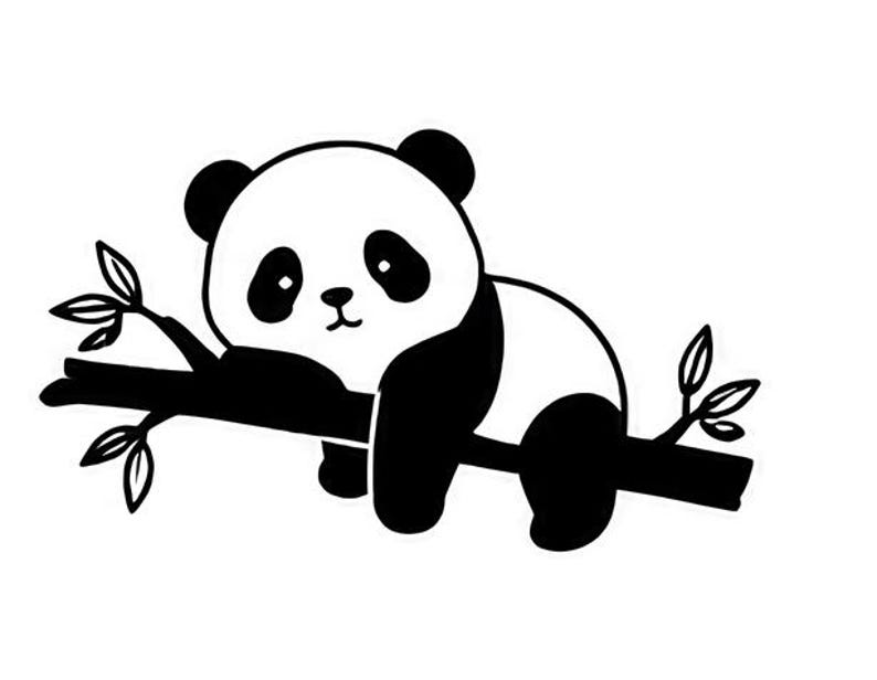 Small Addition Icon Cute Panda SVG Icon Bundle – 25 Unique Black Outline Bear Designs, Bold ...