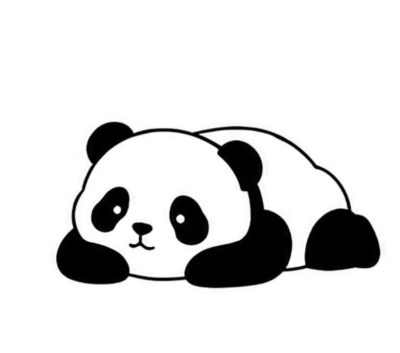 Small Addition Icon Cute Panda SVG Icon Bundle – 25 Unique Black Outline Bear Designs, Bold ...