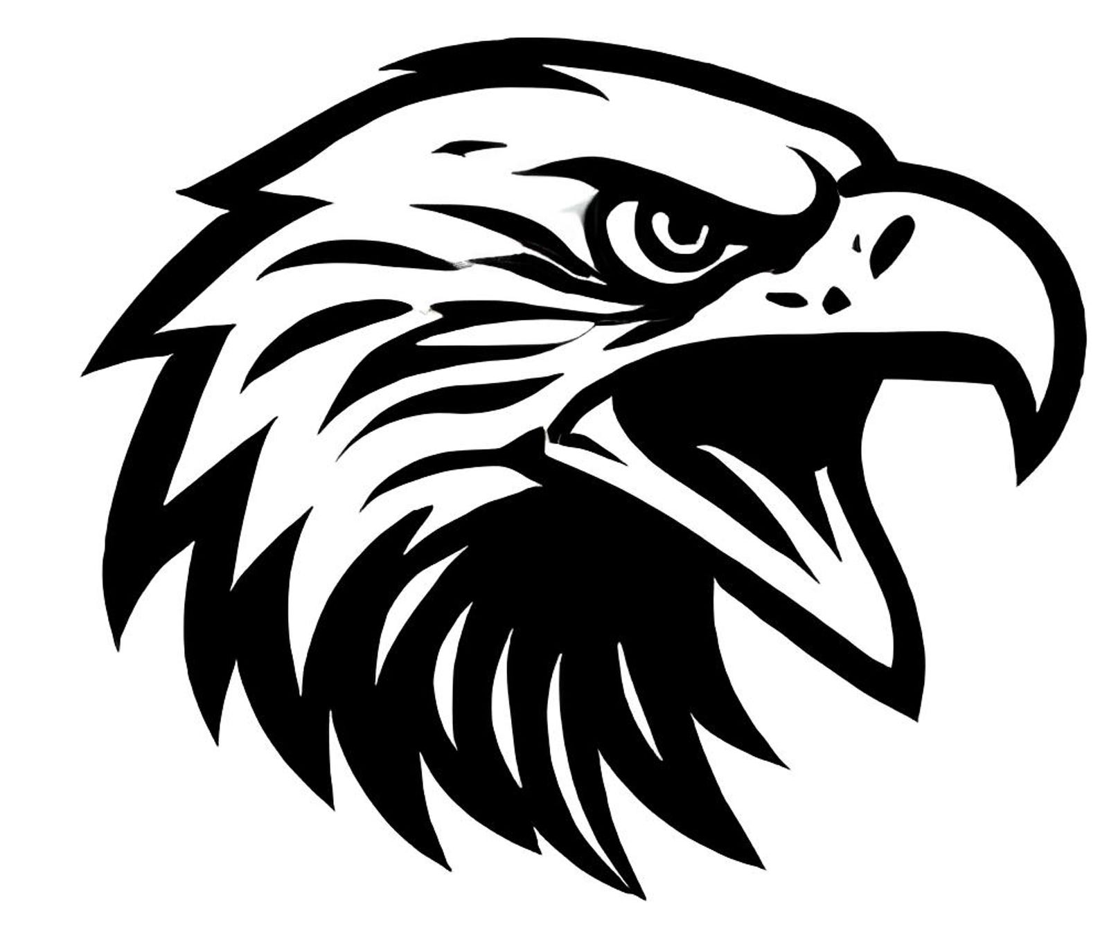 20 Eagle SVG Bundle - Bold Black Line Eagle Icons Flying and Perched ...