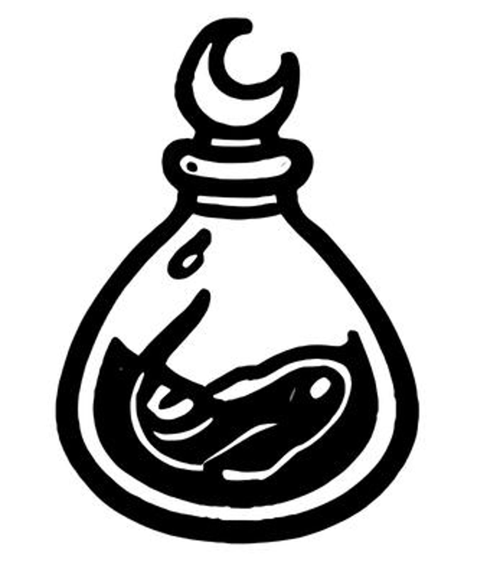 Elixir Development Svg Potion Bottle SVG Bundle – 25 Unique Black Outline Elixir Vial Icons ...