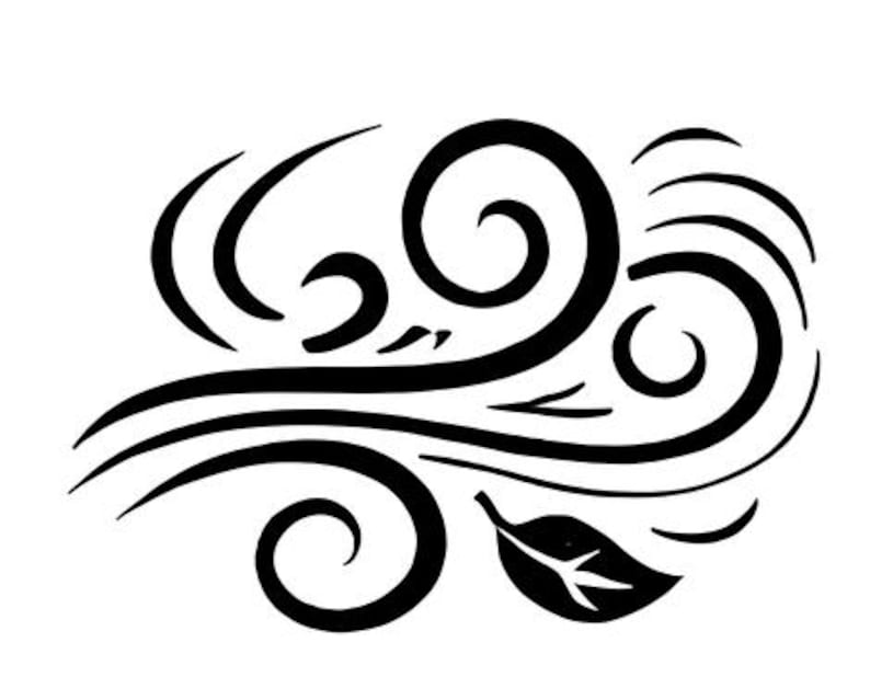 Wind Svg Level Wind SVG Icons Bundle – 24 Unique Black Outline, Bold Line Art, White ...