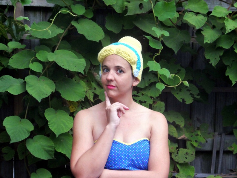 Crochet Cinderella Wig Toddler-Adult Sizes PATTERN