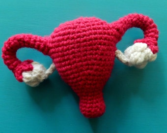 DIGITAL CROCHET PATTERN: Uterus Bean Bag / Stress Ball