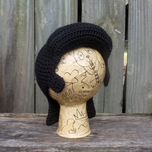 DIGITAL CROCHET PATTERN: Rockabilly Elvis Wig, newborn to toddler sizes image 5