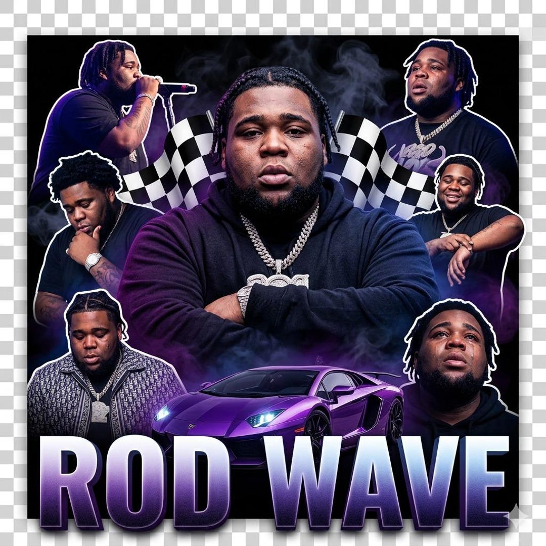 Rod Wave Graphics Rod Wave PNG Transparent Rapper Portrait, Hip Hop Shirt Design ...