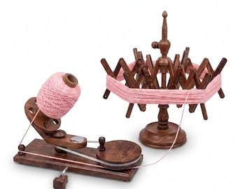 Rosewood Yarn Winder Large Wooden Yarn Winder for Knitting Crocheting Smooth Finish Wool Swift Holder, Rosewood Knitting/Crochet Tool