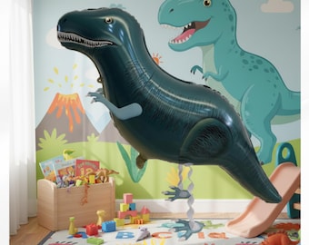 Tyrannosaurus Walking Dinosaur Balloon 98cm Airwalker Helium Kids Birthday Party Decoration