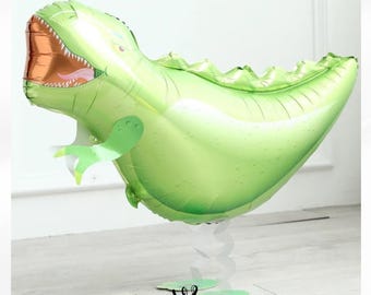 Walking Dinosaur Balloon 82cm Airwalker Helium Kids Birthday Party Decoration with Ribbon
