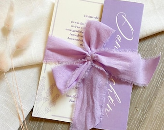 Elegant lavender thank you card in Regency style | Thank you note with photo | Vintage wedding | Lavender Wedding | Canva template