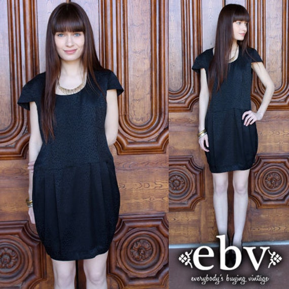 Little Black Dress Silk Dress Party Dress Vintage
