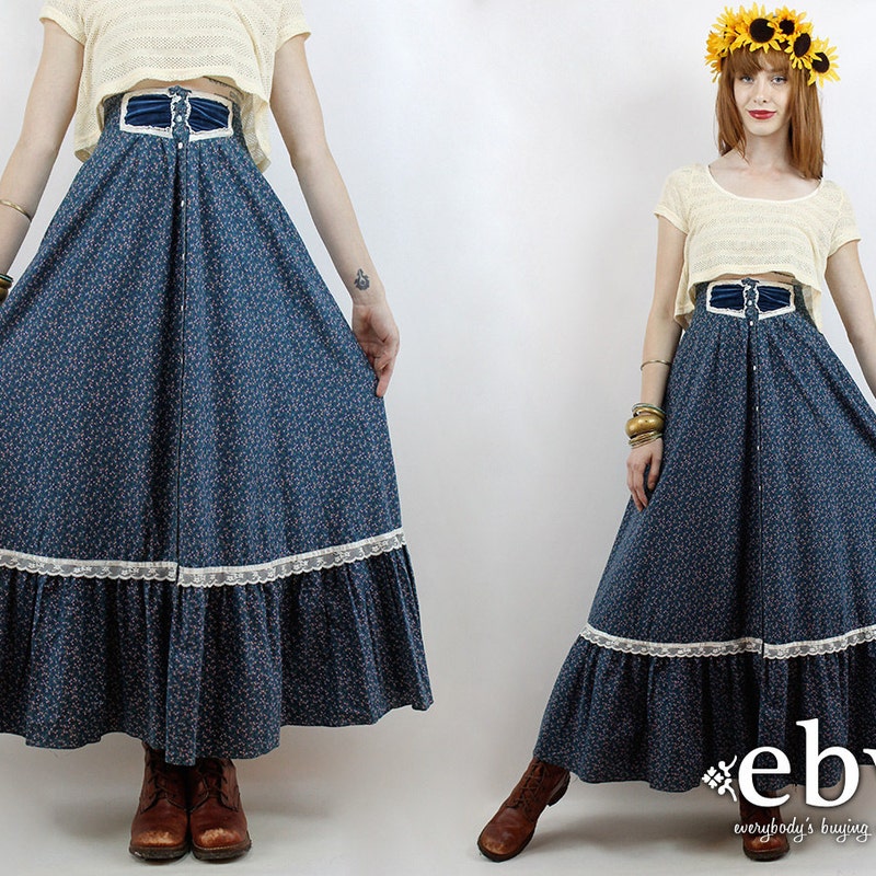 Gunne Sax Maxi Skirt (XS)