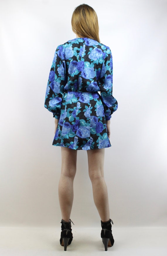 Blue babydoll dress zara online