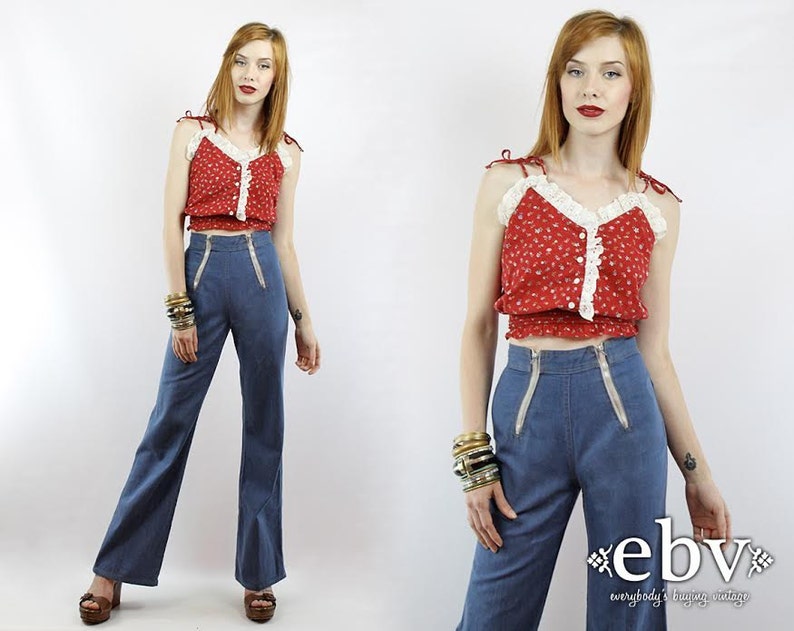 70s high waisted jeans